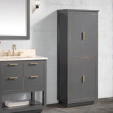 Tendoy Linen Storage Cabinet - Twilight Gray