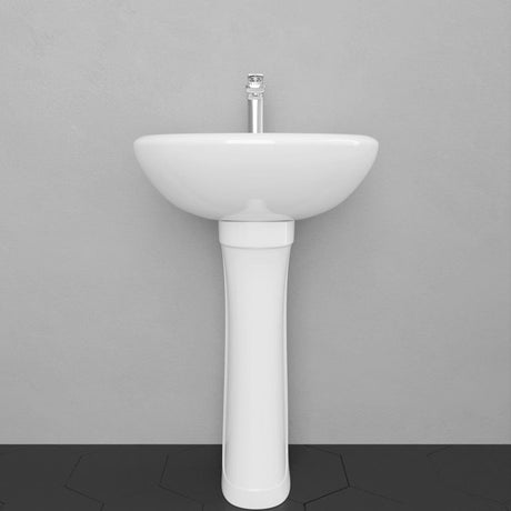 Teska Vitreous China Pedestal Sink