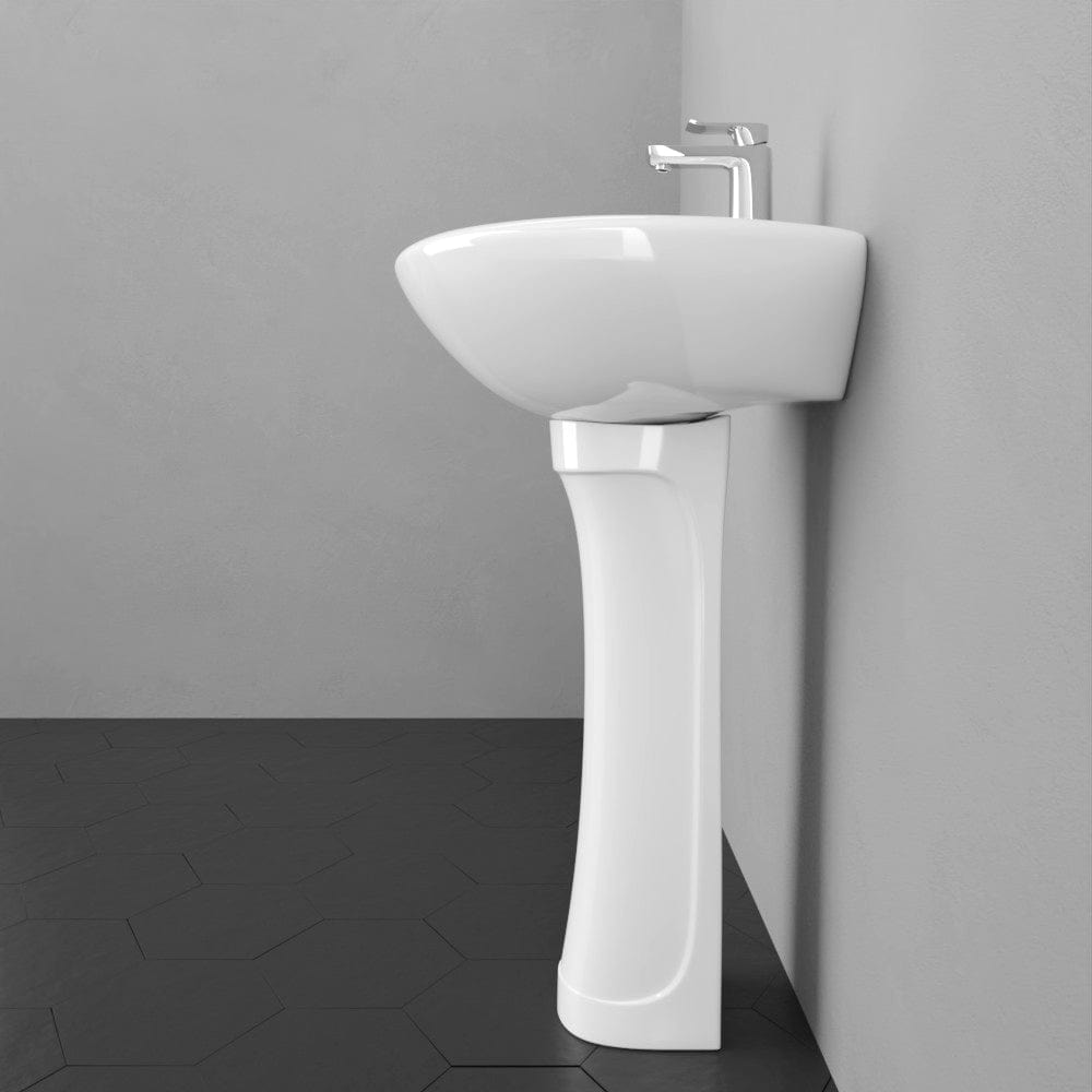 Teska Vitreous China Pedestal Sink
