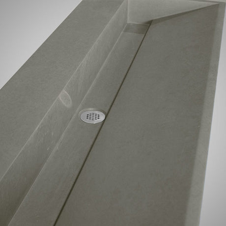 Thorold Rectangular Cast Concrete Vessel Sink - Dark Grey