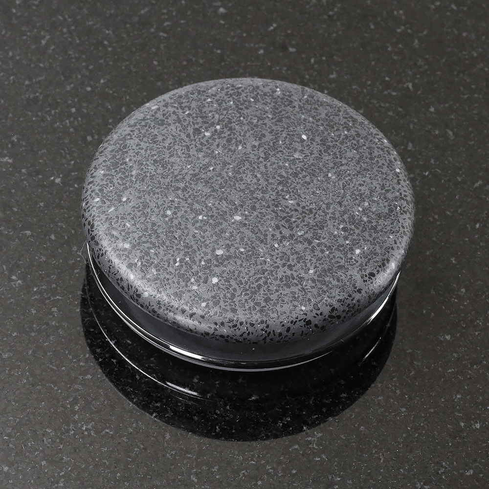 Thorold Rectangular Cast Concrete Vessel Sink - Speckled Dark Grey Sandstone