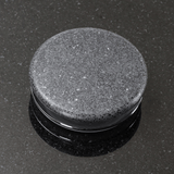 Thorold Rectangular Cast Concrete Vessel Sink - Speckled Dark Grey Sandstone