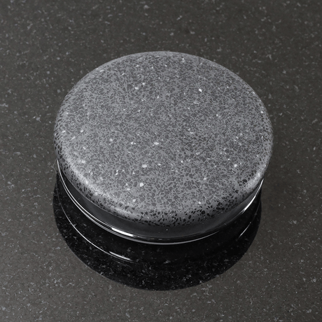 Thorold Rectangular Cast Concrete Vessel Sink - Speckled Dark Grey Sandstone