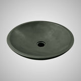 Tigard Round Cast Concrete Vessel Sink - Copper Green