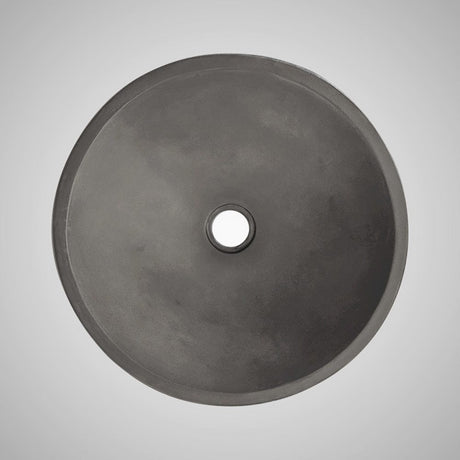 Tigard Round Cast Concrete Vessel Sink - Dusk Grey