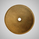 Tigard Round Cast Concrete Vessel Sink - Vintage Brown