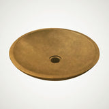 Tigard Round Cast Concrete Vessel Sink - Vintage Brown