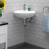 Timberon Corner Vitreous China Wall-Mount Sink