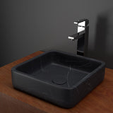 Toro Smooth Honed Black Forest Marble Vessel Sink
