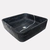 Toro Smooth Honed Black Forest Marble Vessel Sink
