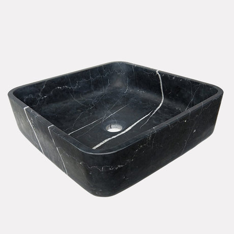 Toro Smooth Honed Black Forest Marble Vessel Sink