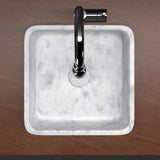 Toro Smooth Honed Moon White Marble Vessel Sink