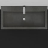 Toxey Rectangular Cast Concrete Vessel Sink - Dusk Grey