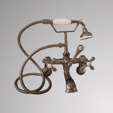 Traditional Wall-Mount Tub Faucet with Hand Shower