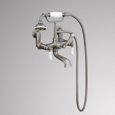 Traditional Wall-Mount Tub Faucet with Hand Shower