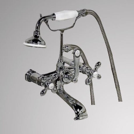 Traditional Wall-Mount Tub Faucet with Hand Shower