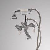 Traditional Wall-Mount Tub Faucet with Hand Shower