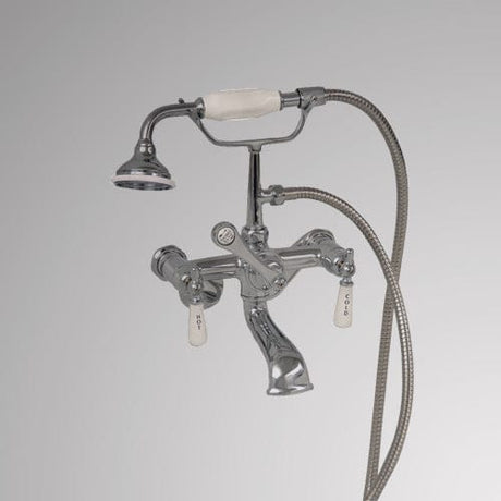 Traditional Wall-Mount Tub Faucet with Hand Shower