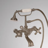 Traditional Wall-Mount Tub Faucet with Hand Shower