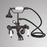 Traditional Wall-Mount Tub Faucet with Hand Shower