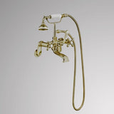 Traditional Wall-Mount Tub Faucet with Hand Shower