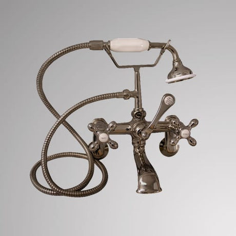 Traditional Wall-Mount Tub Faucet with Hand Shower