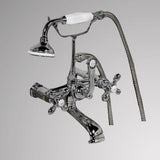 Traditional Wall-Mount Tub Faucet with Hand Shower
