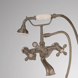 Traditional Wall-Mount Tub Faucet with Hand Shower