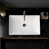 Tustin Vitreous China Rectangular Vessel Sink