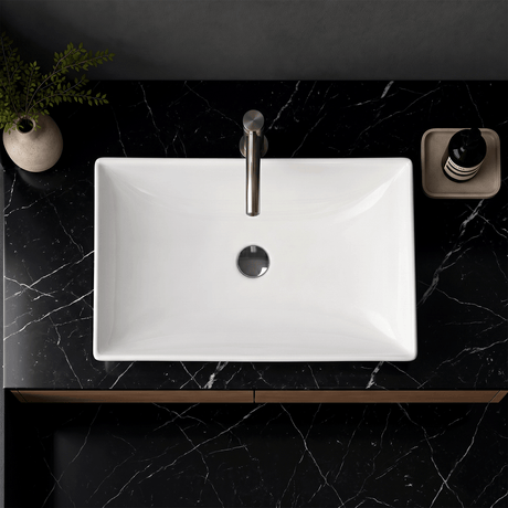 Tustin Vitreous China Rectangular Vessel Sink