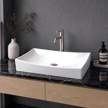 Tustin Vitreous China Rectangular Vessel Sink