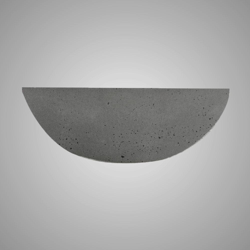 Umper Round Cast Concrete Vessel B-Grade Sink - Dark Grey