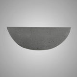 Umper Round Cast Concrete Vessel B-Grade Sink - Dark Grey