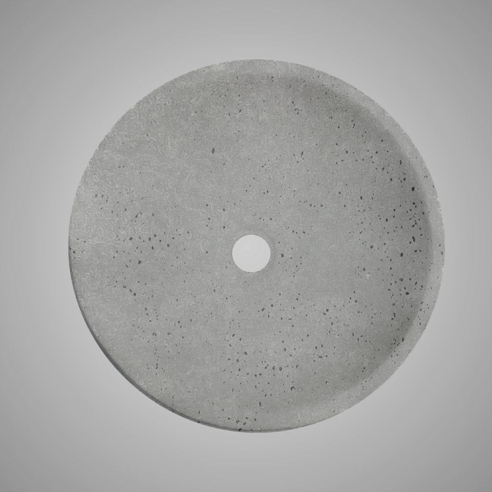 Umper Round Cast Concrete Vessel B-Grade Sink - Dark Grey