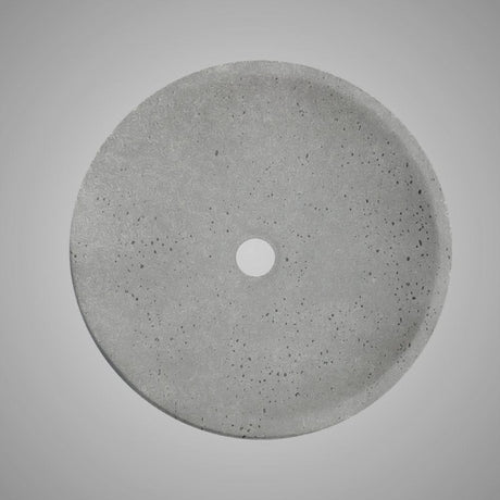 Umper Round Cast Concrete Vessel B-Grade Sink - Dark Grey
