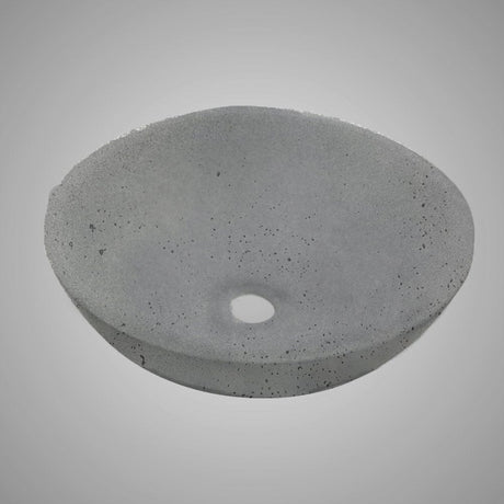 Umper Round Cast Concrete Vessel B-Grade Sink - Dark Grey