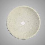 Umper Round Cast Concrete Vessel Sink - Cream