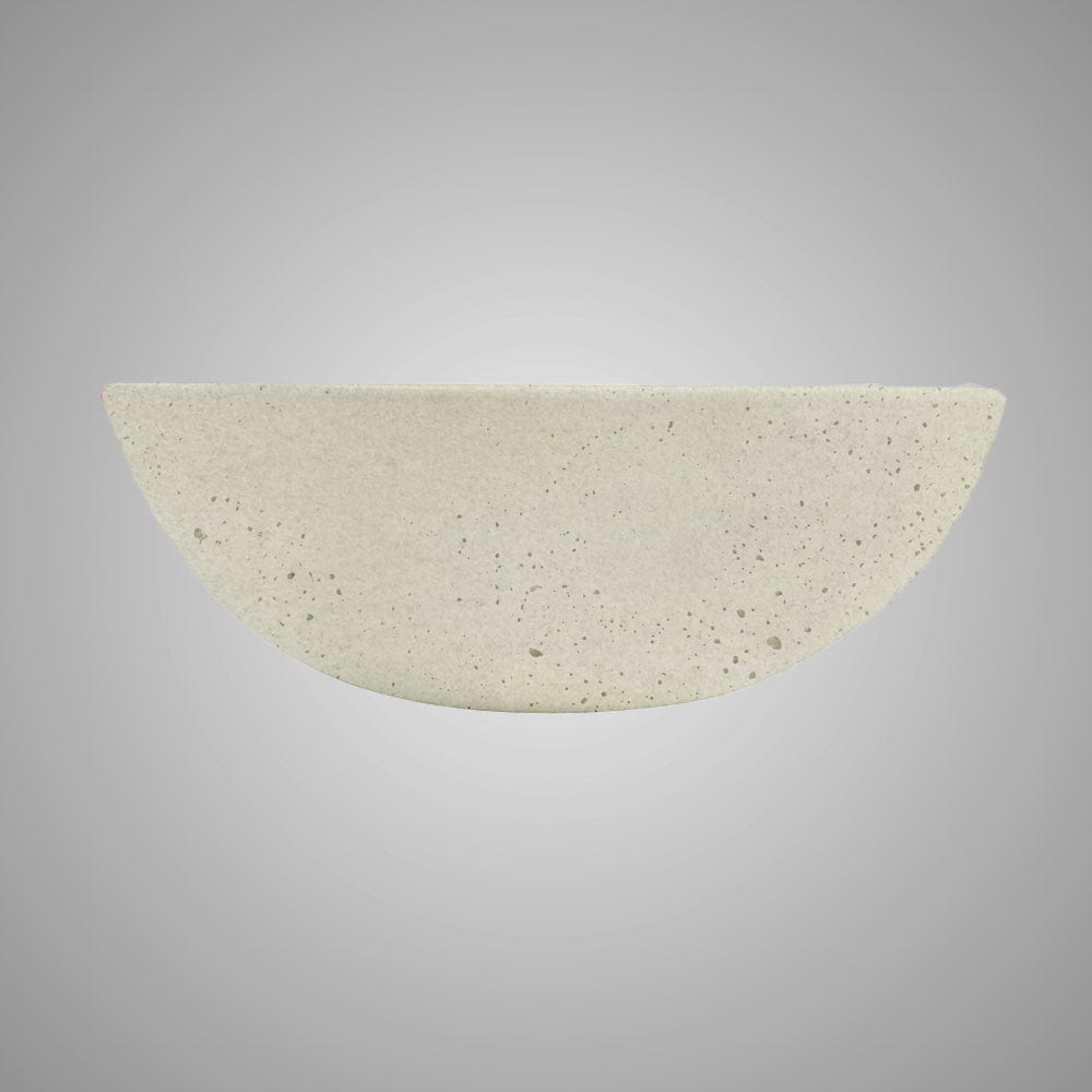 Umper Round Cast Concrete Vessel Sink - Cream