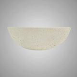 Umper Round Cast Concrete Vessel Sink - Cream