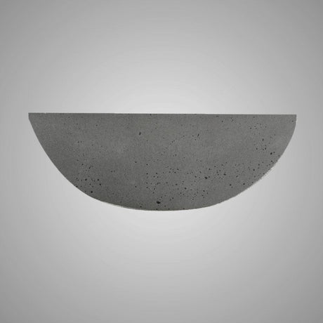 Umper Round Cast Concrete Vessel Sink - Dark Grey