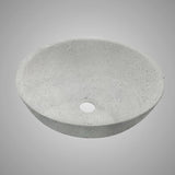Umper Round Cast Concrete Vessel Sink - Light Grey