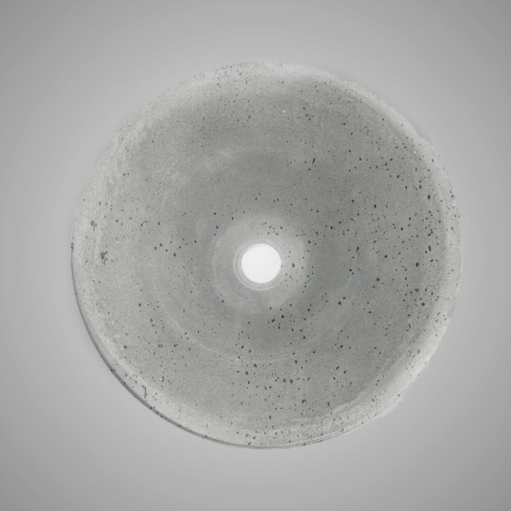 Umper Round Cast Concrete Vessel Sink - Light Grey