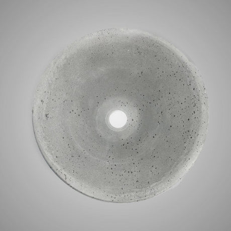 Umper Round Cast Concrete Vessel Sink - Light Grey
