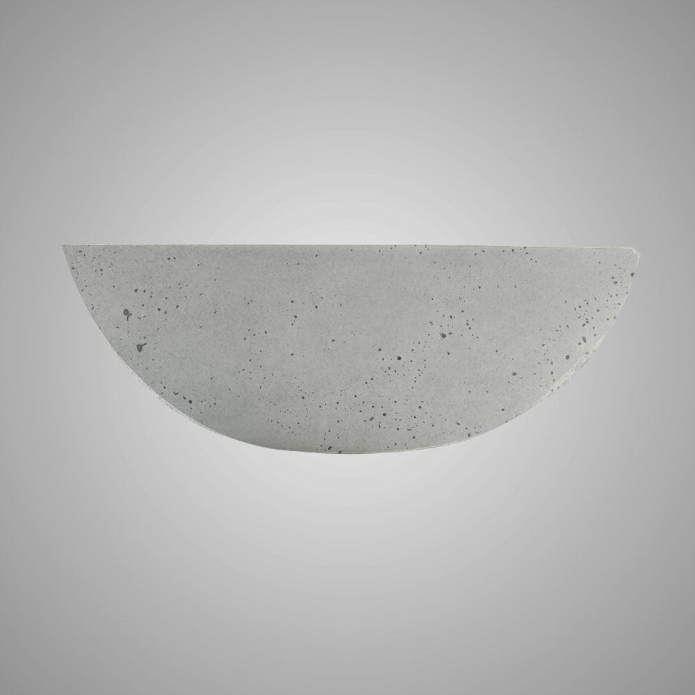 Umper Round Cast Concrete Vessel Sink - Light Grey