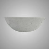 Umper Round Cast Concrete Vessel Sink - Light Grey