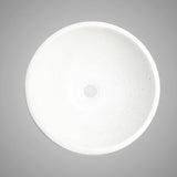 Umper Round Cast Concrete Vessel Sink - White