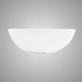 Umper Round Cast Concrete Vessel Sink - White