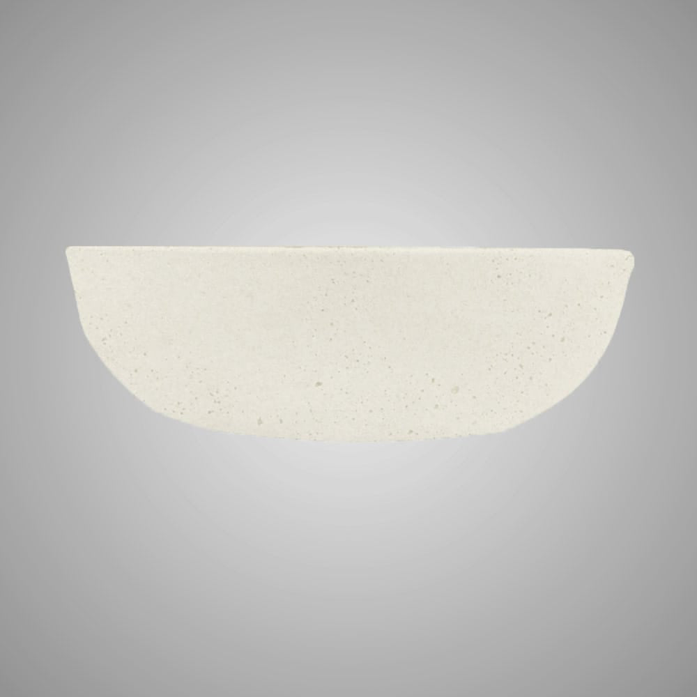 Uncher Round Cast Concrete Vessel B-Grade Sink - Cream