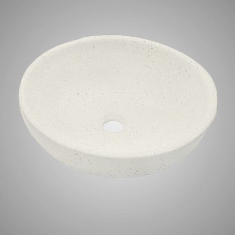 Uncher Round Cast Concrete Vessel B-Grade Sink - Cream