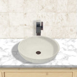 Uncher Round Cast Concrete Vessel B-Grade Sink - Cream